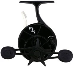 13 Fishing Black Betty Free Fall Ghost Ice Reel - Blackout Glow - L/H -Fishing Equipment Discount Store 13 fishing bbffgwbog2 5 lh black betty free fall ghost ice reel 09136.1651258632