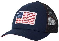 Columbia PFG Mesh Snap Back Fish Flag Ball Cap -Fishing Equipment Discount Store columbia 183700 pfg mesh snap back fish flag ball cap 08048.1651234923