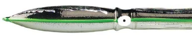 Fathom Offshore Bulb Squid 11in - Clear Belly W/ Black Foil Back 3 Fathom Offshore Bulb Squid 11in - Clear Belly W/ Black Foil Back