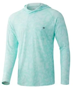 Huk Waypoint Running Lakes Hoodie - Beach Glass - Medium