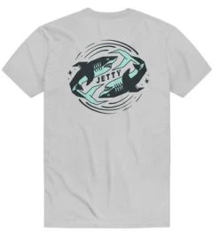 Jetty Backflip Short Sleeve T-Shirt - Silver - 2X-Large