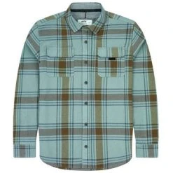 Jetty Arbor Flannel - Fog - XX-Large