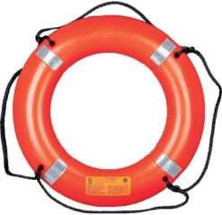 Mustang 30 In. Orange Life Ring W/ Tape