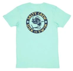 Salty Crew Mighty Mahi Short Sleeve T-Shirt - Seafoam - Large