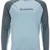 Simms Solarvent Long Sleeve Crew Shirt - Steel Blue/Storm - 2X-Large -Fishing Equipment Discount Store simms solarvent long sleeve crew shirt steel blue storm 2xl 22712.1656657426.386.513