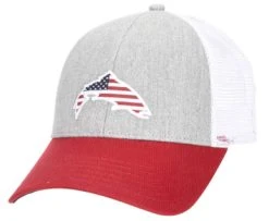Simms USA Catch Trucker Hat - Heather Grey