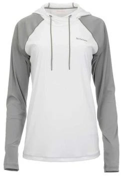 Simms Womens Solarflex Hoody - White Cinder - Small