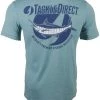 TackleDirect Marlin Short Sleeve T-Shirt - Heather Ocean Blue - Medium -Fishing Equipment Discount Store tackledirect marlin short sleeve t shirt heather ocean blue m 31143.1671653758