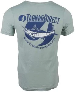 TackleDirect Marlin Short Sleeve T-Shirt - Heather Sage - Medium