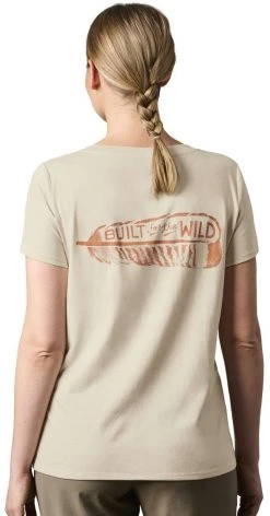 Yeti Womens Turkey Feather Short Sleeve V-Neck